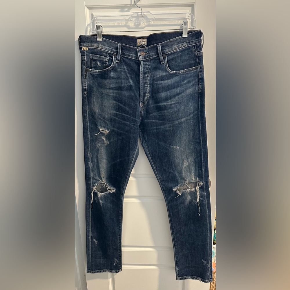 Citizens of Humanity Corey Slouchy Slim, Bourbon Wash, Size 28